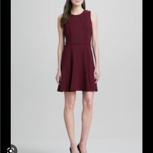 Ali Ro Maroon Fit and Flare Dress